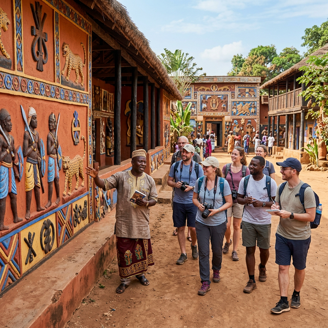 Visite palais Abomey Bénin